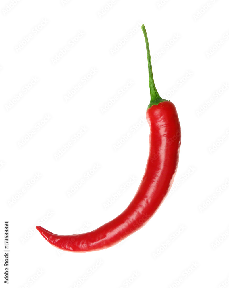 Chili pepper on white background