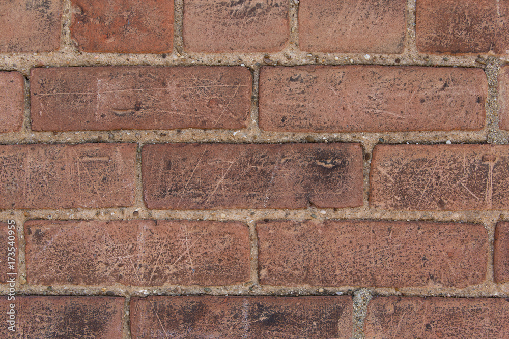 Naklejka premium Brown brick wall background