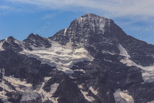 Lauterbrunnen Breithorn mountain in summer, Bernese Alps, Bernese Oberland, Switzerland