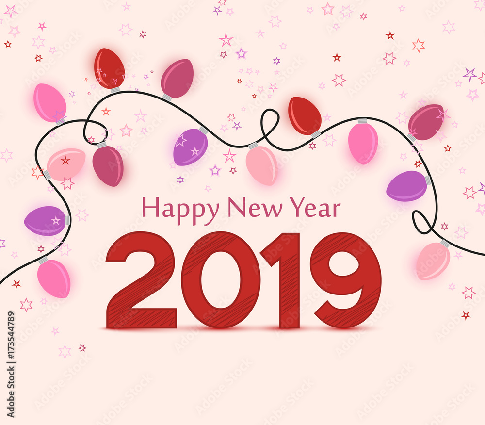 Naklejka New Year 2019