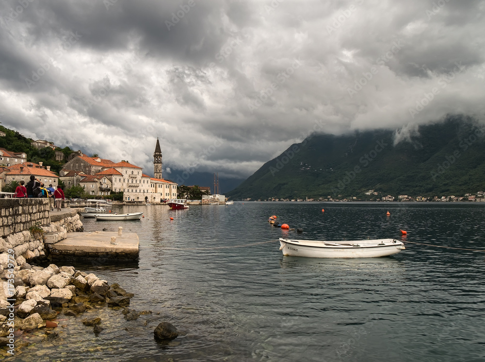 Naklejka premium Sea view of Croatia. Dubrovnik. Cavtat.