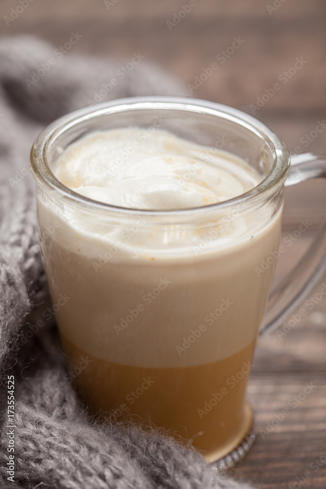 Pumpkin spice coffee with whipped cream Pumpkin spice coffee with whipped cream