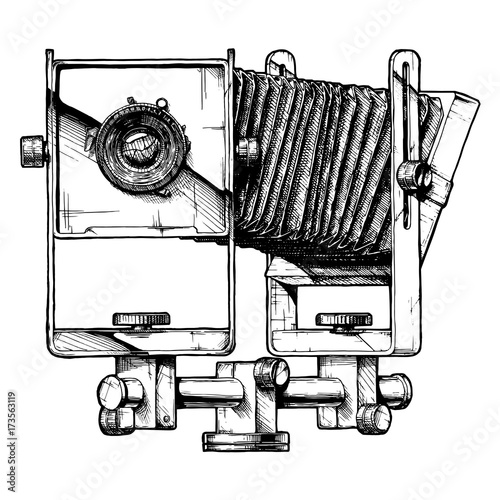 illustration of view camera photo