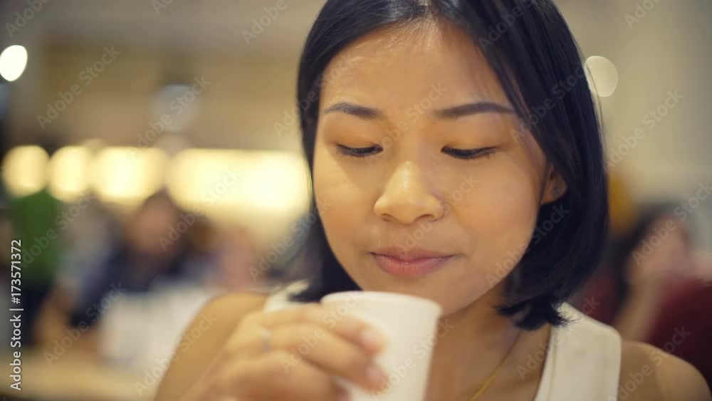 Portrait of beautiful Thai Lady drinks water in cafe 4k UHD (3840x2160)
Portrait of beautiful Thai Lady drinks water in cafe 4k UHD (3840x2160)