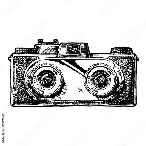 illustration of stereo camera