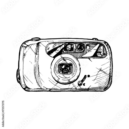 illustration of point-and-shoot camera