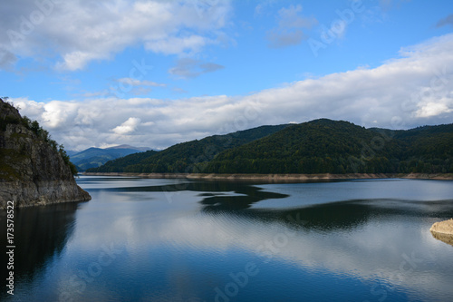 The Vidraru lake and dam in Romania  © candreea