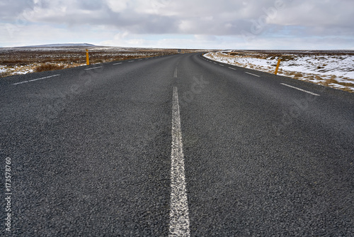 Country roadway in Iceland