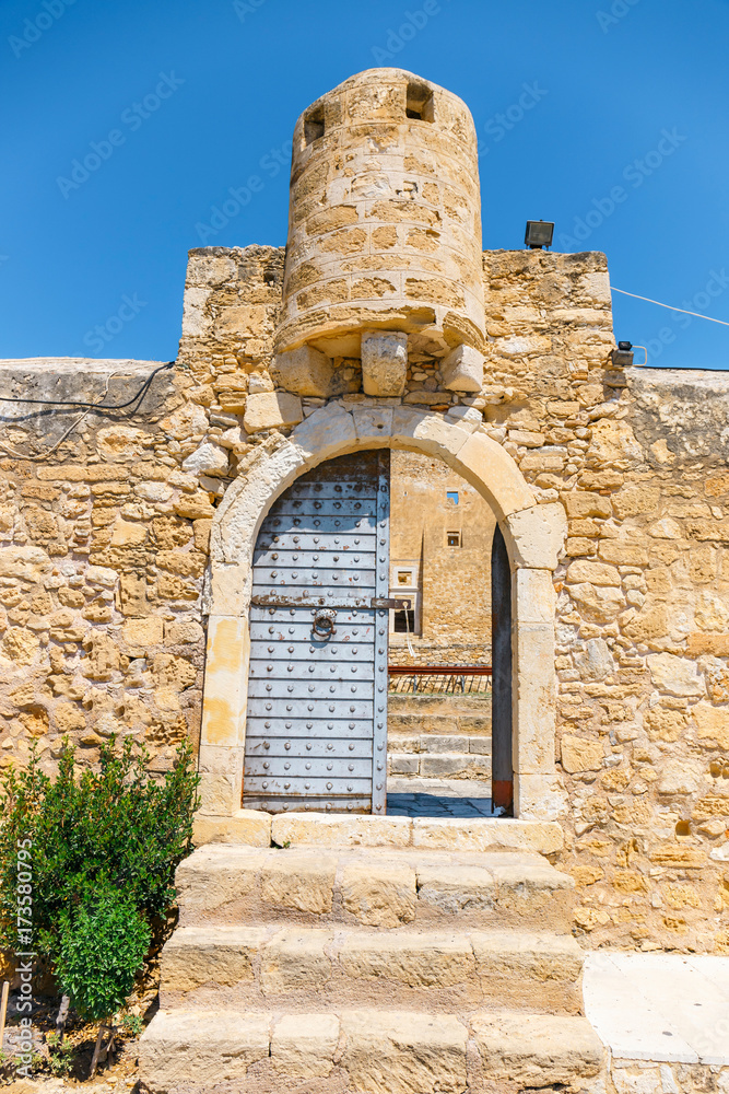 View of the historic venetian fort of Kazarma. Sitia, Crete