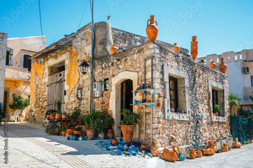 Traditional creten village Margarites famous for handmade ceramics, Crete, Greece photo