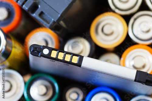 Many various batteries.