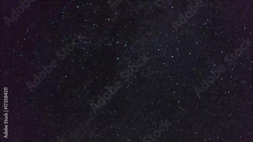 Zeitrafferaufnahme vom Sternenhimmel photo