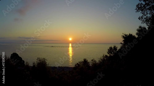 Sunrise over Escambia Bay Oyster Farm photo