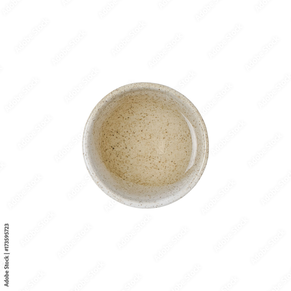 Cup of tea isolated on white background, top view Cup of tea isolated on white background, top view