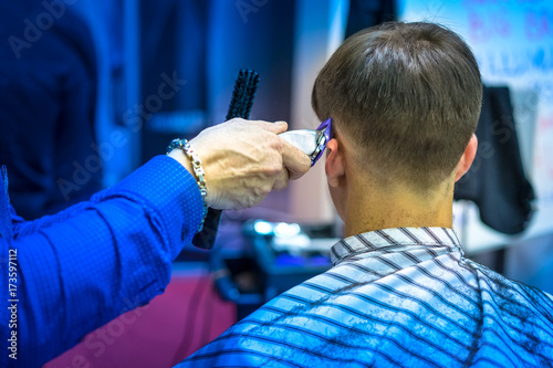 The man at the hairdresser....