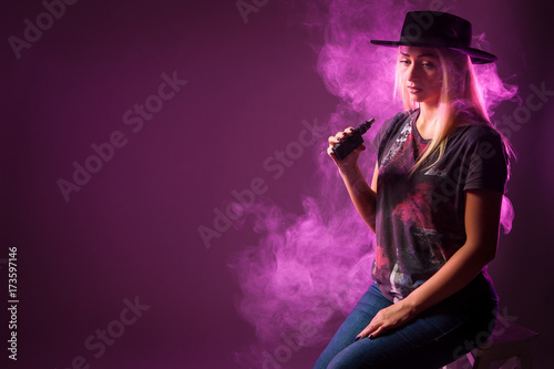 ( vaping ) e-cigarette. Vap...