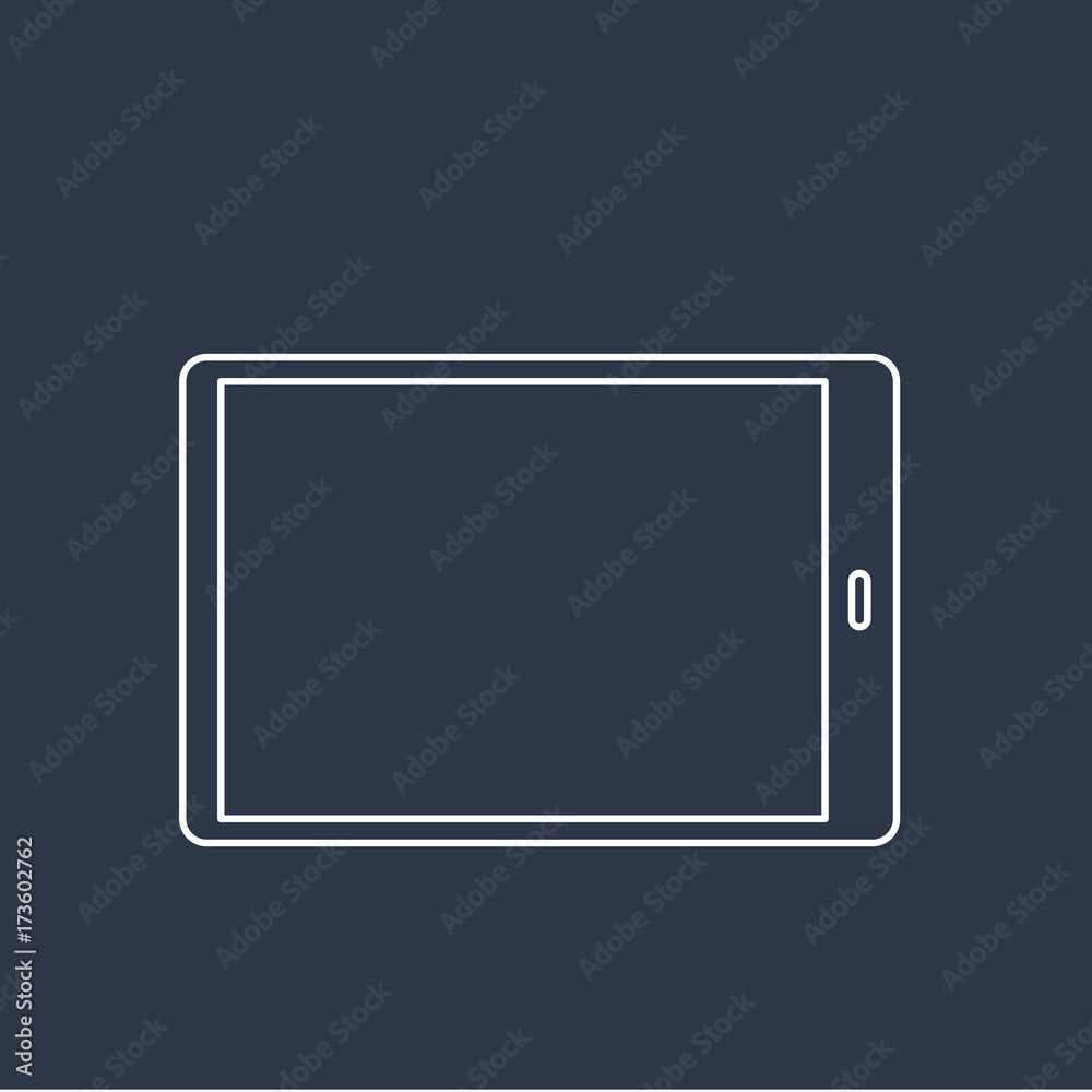 Vector of digital tablet icon