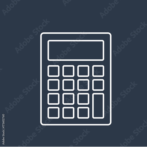 Vector of calculator icon