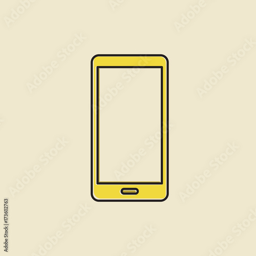 Vector of mobile phone icon