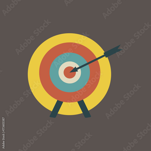Illustration of aiming point dashboard vector