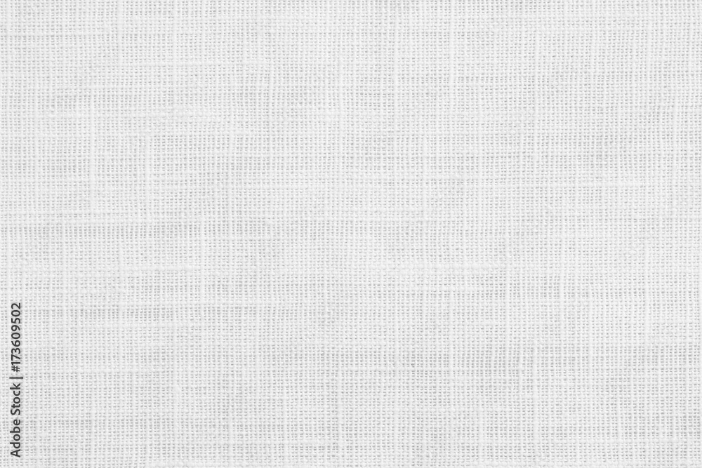 White jute hessian sackcloth canvas sack cloth woven texture pattern background in white light grey color - obrazy, fototapety, plakaty 