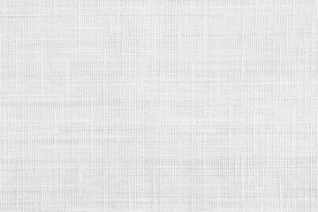 White jute hessian sackcloth canvas sack cloth woven texture pattern background in white light grey color