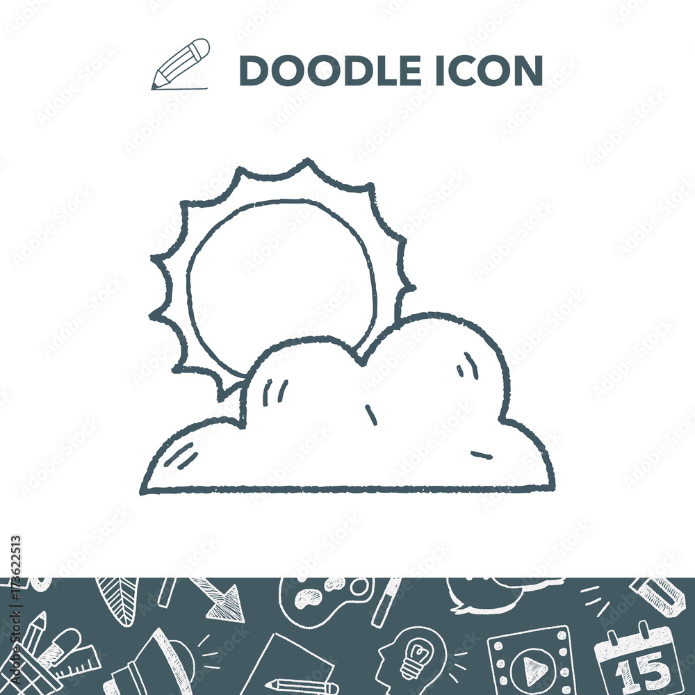 Fototapeta premium doodle Sun