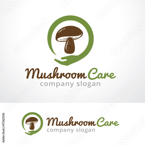 Mushroom Logo Template Design Vector, Emblem, Design Concept, Creative Symbol, Icon