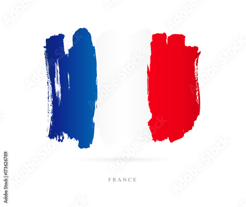Flag of France. Abstract concept
