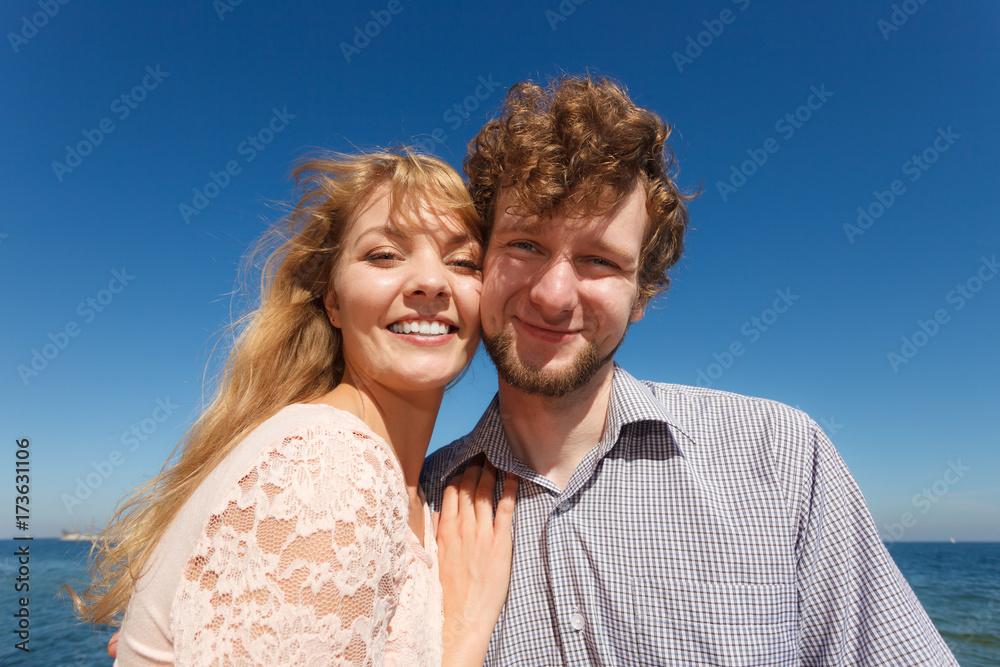 Couple in love enjoy romantic date Couple in love enjoy romantic date