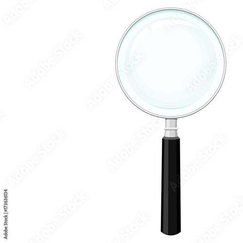 Isolated Magnifying glass on transparent background

