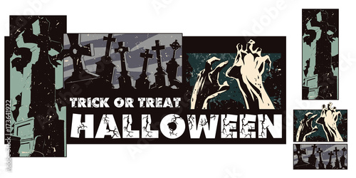 Collage on theme halloween.