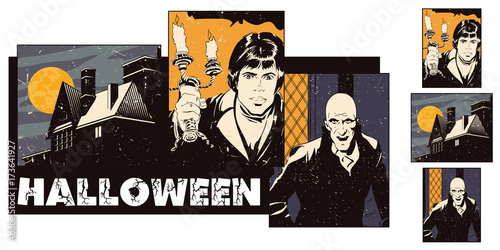 Collage on theme halloween.