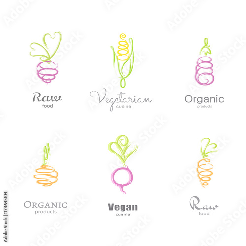 Logo set - Vegetables