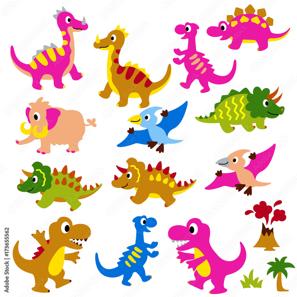 Plakat 恐竜のイラスト