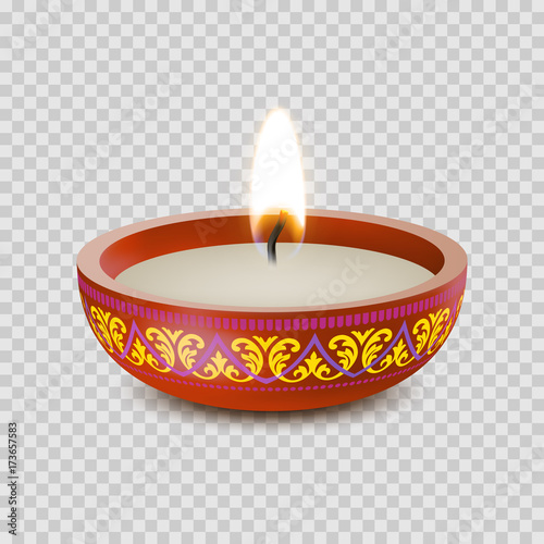 Candle tealight or tea light vector 3D realistic icon burning flame fire