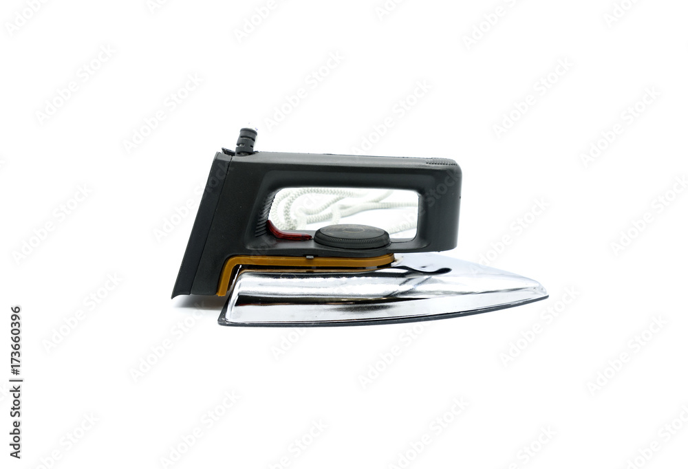 Iron side view on a white background Iron side view on a white background