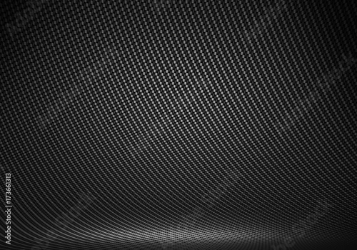 Black carbon fiber textured interior studio with directional light