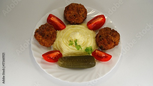 Meatloaf with potato puree