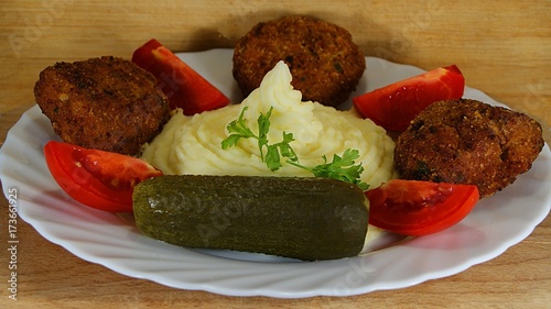 Meatloaf with potato puree