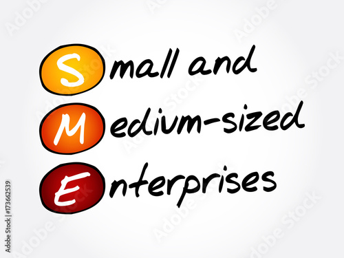 SME - Small And Medium-sized Enterprises, acronym business concept background © dizain