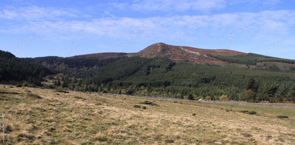 Naklejka premium randonnée en Auvergne