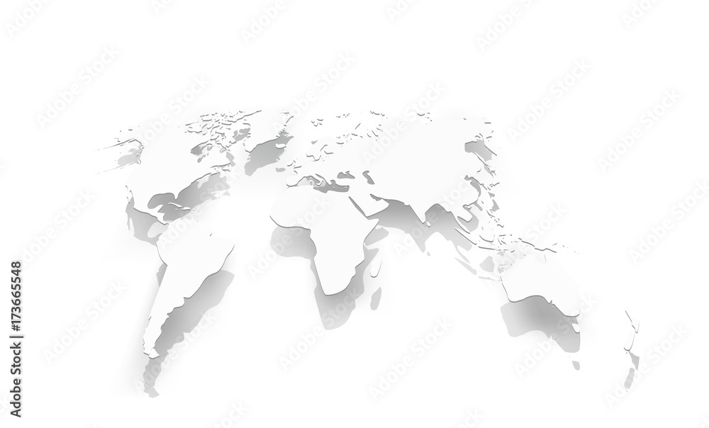 Image of world map paper. The concept illustration Image of world map paper. The concept illustration