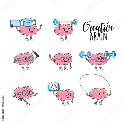 set creative process and brainstorm invention