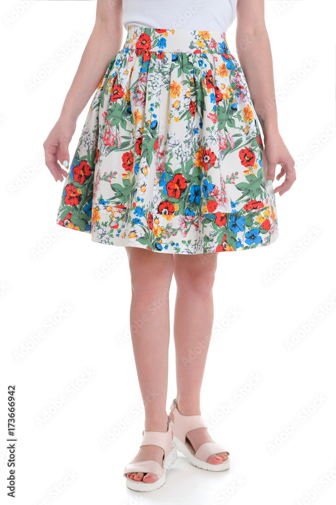 Summer garment with flower pattern. Ease and comfort.