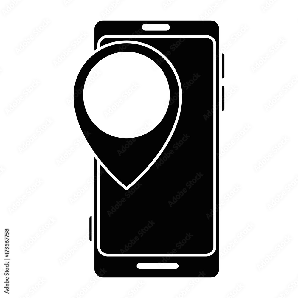 smartphone device with location pointer smartphone device with location pointer