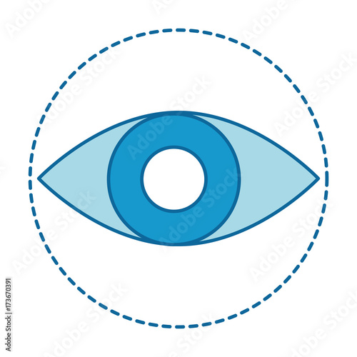 eye human isolated icon