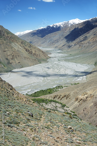 Beautiful remote Tajik National Park  Bartang Valley  Pamir Mountain Range  Tajikistan