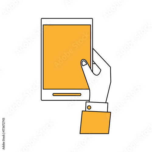 touhscreen smartphone device icon vector illustration graphic design photo