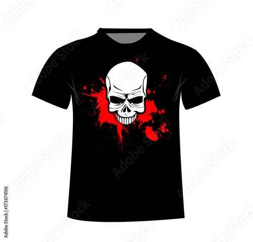 T-shirt template. Front 